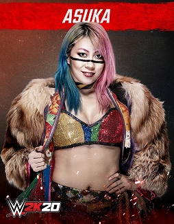 画像ギャラリー No.002のサムネイル画像 / 「WWE 2K20」,日本人スーパースターの中邑真輔選手とASUKA選手の姿も確認できるロースター(収録選手)が公開