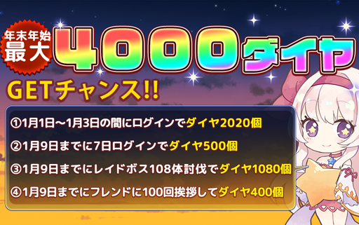 画像ギャラリー No.001のサムネイル画像 / 「ゆめいろファンタジーラテール」,最大4000ダイヤを獲得できる企画が開催