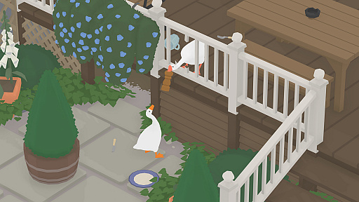 画像ギャラリー No.003のサムネイル画像 / 「Untitled Goose Game 〜いたずらガチョウがやって来た!〜」,アップデートで待望の2羽プレイが可能に