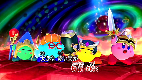 画像ギャラリー No.004のサムネイル画像 / 「スーパーカービィハンターズ」のオリジナル映像がカラオケに登場。テーマソング「グリーンツリーメモリーズ」がJOYSOUNDで独占配信