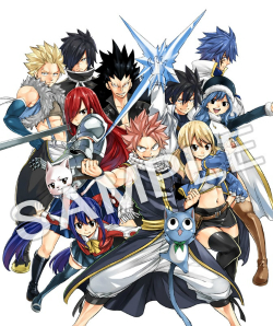 画像ギャラリー No.003のサムネイル画像 / 「FAIRY TAIL」,真島ヒロ氏描き下ろしのパッケージイラストが公開。豪華版に封入される布ポスターのイラストも
