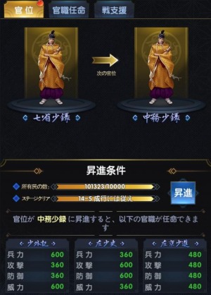 画像ギャラリー No.005のサムネイル画像 / 「武士立志伝〜俺だって出世したい〜」のゲームの進め方が公開。育成や序盤の攻略テクニックを紹介