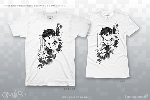 画像ギャラリー No.002のサムネイル画像 / 「OMORI」とコラボしたTシャツやピンバッジなど,最新グッズの販売開始