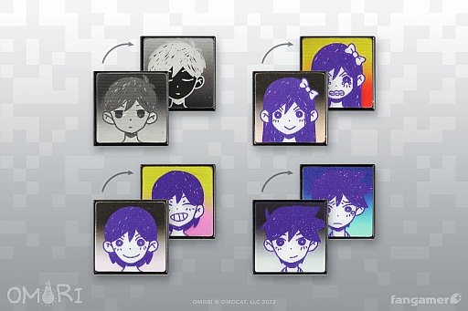 画像ギャラリー No.006のサムネイル画像 / 「OMORI」とコラボしたTシャツやピンバッジなど,最新グッズの販売開始