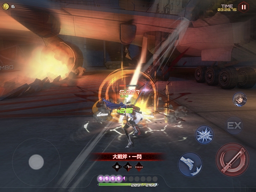 画像ギャラリー No.007のサムネイル画像 / 「アクション対魔忍」，新たなプレイアブルキャラクター「八津紫」が本日登場。大型の斧を振り回して敵を粉砕
