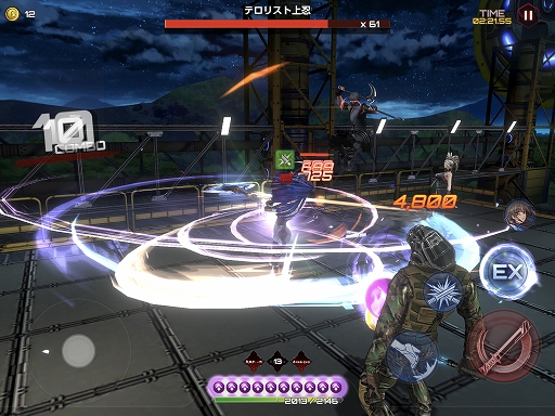 画像ギャラリー No.013のサムネイル画像 / 「アクション対魔忍」，新たなプレイアブルキャラクター「八津紫」が本日登場。大型の斧を振り回して敵を粉砕