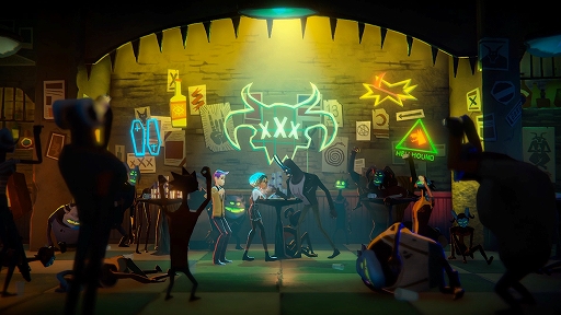 画像ギャラリー No.002のサムネイル画像 / PlayStation 4版「Afterparty」は10月29日に発売。地獄の地下街を飲み歩くアドベンチャーゲーム