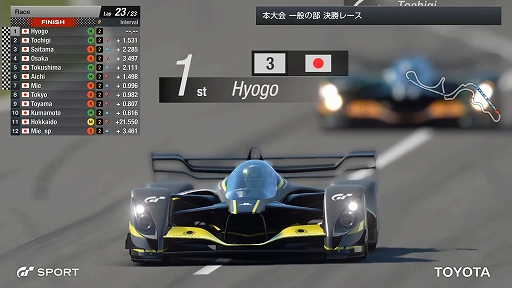 画像ギャラリー No.012のサムネイル画像 / 「全国都道府県対抗eスポーツ選手権 2021 MIE」の「グランツーリスモSPORT」部門レポート。一般を兵庫県代表，U18を滋賀県代表が制する