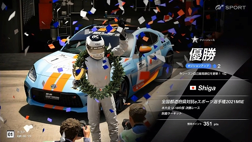 画像ギャラリー No.019のサムネイル画像 / 「全国都道府県対抗eスポーツ選手権 2021 MIE」の「グランツーリスモSPORT」部門レポート。一般を兵庫県代表，U18を滋賀県代表が制する