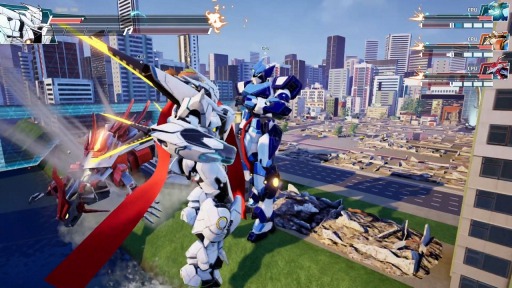 画像ギャラリー No.001のサムネイル画像 / Switch版「オーバーライド 巨大メカ大乱闘 スーパーチャージエディション」が12月12日に発売。全16機体とレジェンドスキンを収録