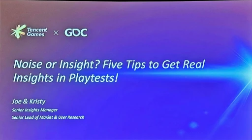 画像ギャラリー No.001のサムネイル画像 / ［GDC 2025］プレイテストから真の洞察を得る5つのヒント――Tencentのリサーチチームが語る，効果的なフィードバックの見分け方