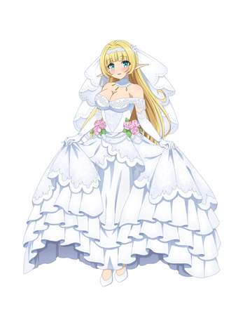 画像ギャラリー No.002のサムネイル画像 / 「異世界魔王と召喚少女の奴隷魔術」に純白の花嫁「シェラ」が登場