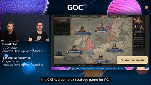 画像ギャラリー No.006のサムネイル画像 / ［GDC 2021］「Crusader Kings III」の“遺伝”システムとキャラクターグラフィックスの自動生成について，技術とアートの両面から解説