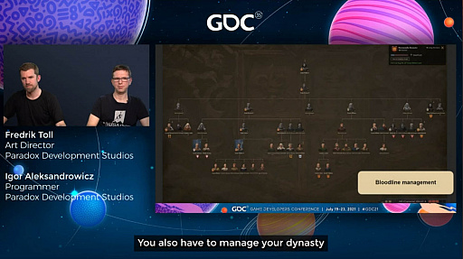 画像ギャラリー No.008のサムネイル画像 / ［GDC 2021］「Crusader Kings III」の“遺伝”システムとキャラクターグラフィックスの自動生成について，技術とアートの両面から解説