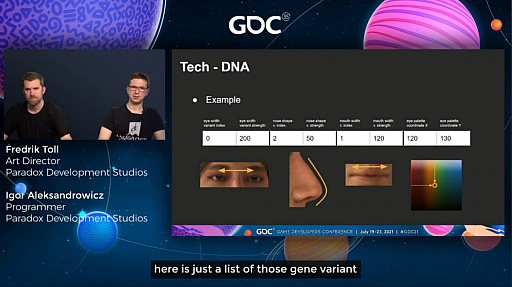 画像ギャラリー No.010のサムネイル画像 / ［GDC 2021］「Crusader Kings III」の“遺伝”システムとキャラクターグラフィックスの自動生成について，技術とアートの両面から解説
