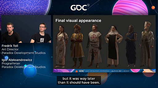 画像ギャラリー No.024のサムネイル画像 / ［GDC 2021］「Crusader Kings III」の“遺伝”システムとキャラクターグラフィックスの自動生成について，技術とアートの両面から解説