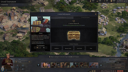 画像ギャラリー No.002のサムネイル画像 / Steamでセールが行われている「Crusader Kings III」に,最新DLC「Tours & Tournaments」登場。フリーウィークエンドも実施中