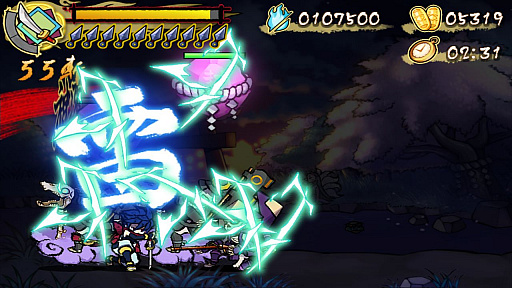 画像ギャラリー No.003のサムネイル画像 / Switch用DLソフト「退魔忍法帖〜妖怪地獄変〜」が10月31日に配信。忍術やクナイ,刀を駆使して妖魔と戦う2Dアクションゲーム