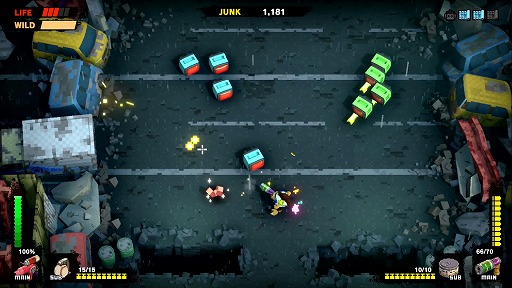 画像ギャラリー No.010のサムネイル画像 / サルと家電ロボットが世紀末の日本で大バトル！　「MONKEY BARRELS」プレイレポート