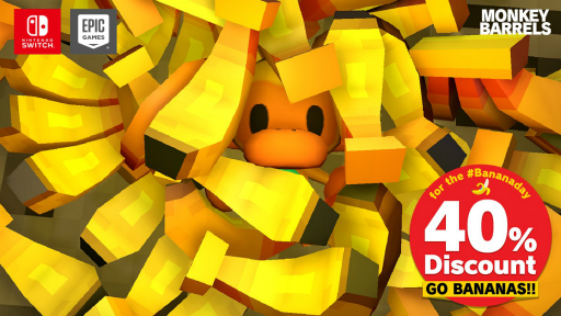 画像ギャラリー No.001のサムネイル画像 / 「MONKEY BARRELS」が40％オフ。ニンテンドーeショップとEpic Gamesストアでセールがスタート