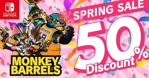 画像ギャラリー No.001のサムネイル画像 / 「MONKEY BARRELS」，50％オフセールをニンテンドーeショップにて開催
