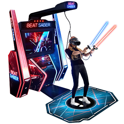 画像ギャラリー No.003のサムネイル画像 / ［JAEPO2020］「Beat Saber」のアーケード版をセガブースでプレイ。プレイ映像も直撮りしてきた