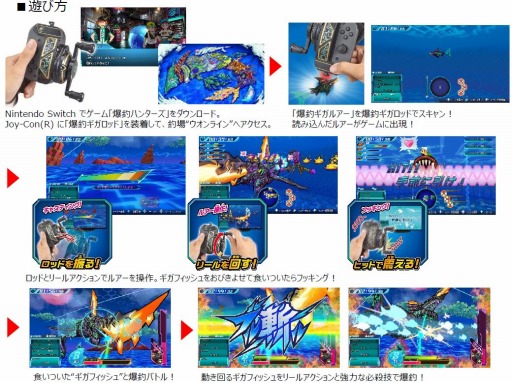 画像ギャラリー No.002のサムネイル画像 / Switch専用ソフトと釣りガジェットがセットになった「爆釣ギガロッド」が12月7日に発売