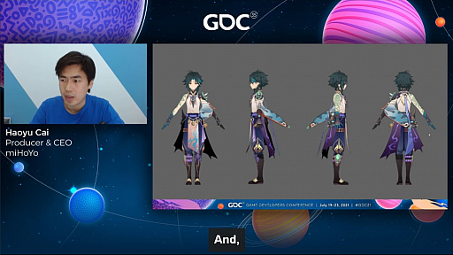 画像ギャラリー No.009のサムネイル画像 / ［GDC 2021］「原神」の魅力的なキャラクターと背景グラフィックスはどのように生まれたのか。miHoYoのCEO自ら解説
