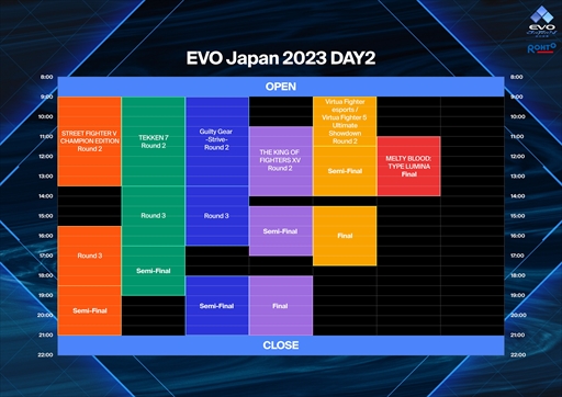 画像ギャラリー No.003のサムネイル画像 / ［EVO Japan］格闘ゲームの祭典「EVO Japan 2023」本日開幕。タイムテーブルや配信スケジュールをまとめて紹介