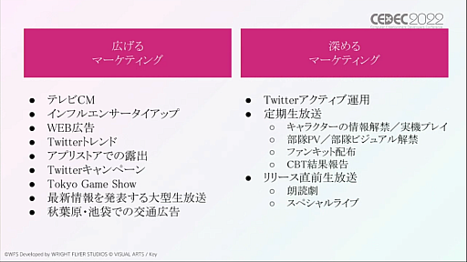 画像ギャラリー No.016のサムネイル画像 / ［CEDEC 2022］「ヘブンバーンズレッド」のマーケティング戦略とは。オリジナルIPとして超レッドオーシャンに飛び込むために必要だったこと