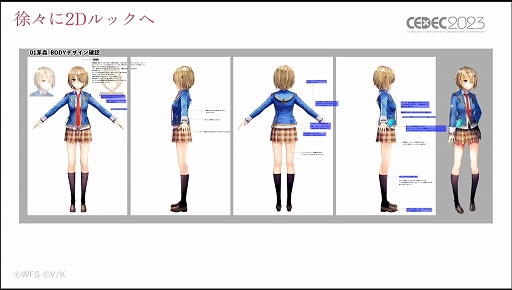 画像ギャラリー No.030のサムネイル画像 / ［CEDEC 2023］あのライブシーンはこうして生まれた。「ヘブンバーンズレッド -未来を見据えたルックディべロップメント-」聴講レポート
