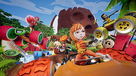 画像ギャラリー No.004のサムネイル画像 / フルーツを集めて溜めて，叩き込む。PS4/Switch用ソフト「オールスター・フルーツ・レーシング」の配信がスタート