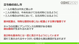 画像ギャラリー No.011のサムネイル画像 / ［CEDEC 2021］「アサルトリリィ Last Bullet」のアドベンチャーパートにおける開発テクニックを紹介