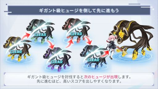 画像ギャラリー No.005のサムネイル画像 / 「アサルトリリィ Last Bullet」でイベントクエスト“ギガント級ヒュージ討伐 -カオスサーペント- Chapter 1”開始