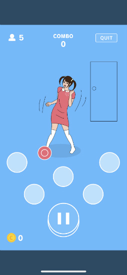 画像ギャラリー No.003のサムネイル画像 / 親バレせずにレッツダンス！　スマホ向けリズムゲーム「うしろ！うしろ！」を紹介する「（ほぼ）日刊スマホゲーム通信」第2406回