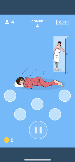 画像ギャラリー No.005のサムネイル画像 / 親バレせずにレッツダンス！　スマホ向けリズムゲーム「うしろ！うしろ！」を紹介する「（ほぼ）日刊スマホゲーム通信」第2406回