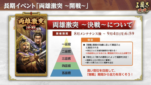 画像ギャラリー No.003のサムネイル画像 / 「三國志 覇道」に新LR武将として「周瑜」「郭嘉」が登場。イベント「両雄激突」の第2期も開始