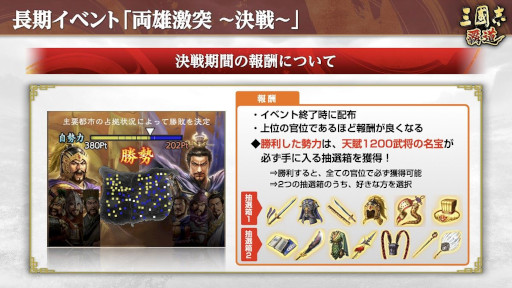 画像ギャラリー No.003のサムネイル画像 / 「三國志 覇道」,イベント「両雄激突 〜決戦〜」が開幕。新LR武将「夏侯淵」「李信」も登場
