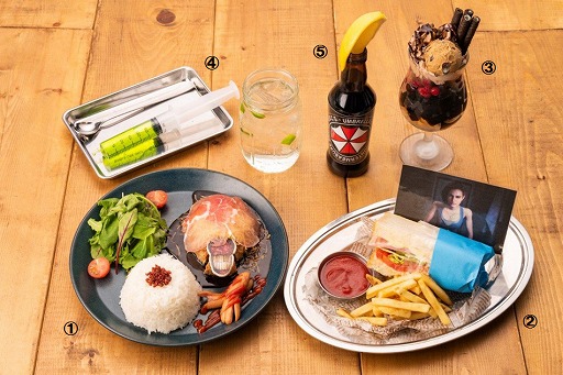 画像ギャラリー No.001のサムネイル画像 / カプコンカフェ 池袋店,「バイオハザード RE:3」のコラボメニューを公開