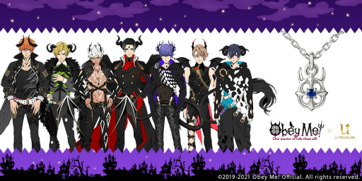 画像ギャラリー No.001のサムネイル画像 / 「Obey Me!」に登場する悪魔7兄弟をイメージしたネックレスが本日より予約受付開始