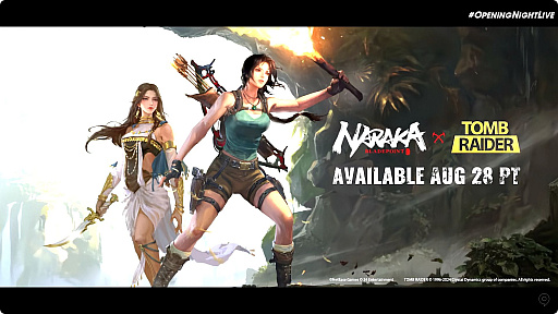 画像ギャラリー No.006のサムネイル画像 / 「NARAKA: BLADEPOINT」と「Tomb Raider」がコラボ。ララ・クロフトが弓矢を手にNARAKAの戦場に参戦する
