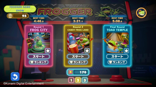 画像ギャラリー No.003のサムネイル画像 / 「Frogger in Toy Town」,リアルゲーム番組とタイアップしたランキングモードを実装