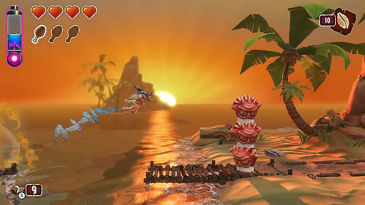 画像ギャラリー No.004のサムネイル画像 / Switch「Jet Kave Adventure」が本日配信。ジェットパックを身に着け原始時代の島を冒険するアクションゲーム