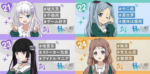 画像ギャラリー No.019のサムネイル画像 / 「22/7 音楽の時間」,メンバーの成長を目指す“二人三脚プロジェクト”がスタート