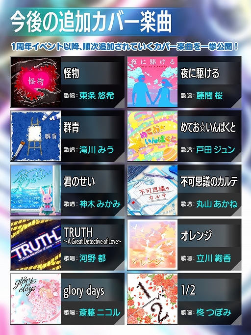 画像ギャラリー No.007のサムネイル画像 / 「22/7 音楽の時間」に1周年テーマソングが登場。最大227連ガチャが引ける1周年記念キャンペーンの開催も