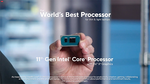 画像ギャラリー No.002のサムネイル画像 / Intel,Tiger LakeことノートPC向け「第11世代Coreプロセッサ」を正式発表。新CPUコアと新GPU搭載で性能向上を実現
