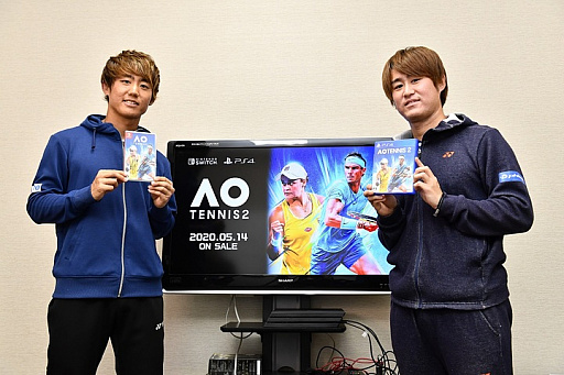 画像ギャラリー No.001のサムネイル画像 / PS4/Switch用ソフト「AOテニス 2」が本日発売。現役プロの西岡良仁選手とテニスコーチの西岡靖雄さんによる兄弟対決動画も公開