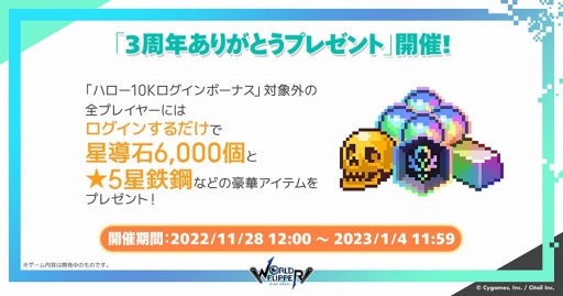 画像ギャラリー No.015のサムネイル画像 / 「ワールドフリッパー」3周年アニバーサリー記念生放送のまとめ情報を公開