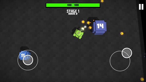 画像ギャラリー No.004のサムネイル画像 / 戦車を操るシューティングゲーム「Tank Block Blast」を紹介する「（ほぼ）日刊スマホゲーム通信」第2204回
