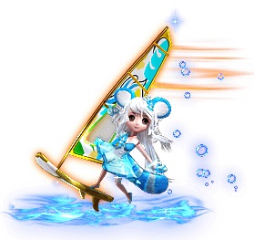 画像ギャラリー No.009のサムネイル画像 / 「あやかしっくレコード」,新衣装“サーフダック”と3体の水着式神が登場